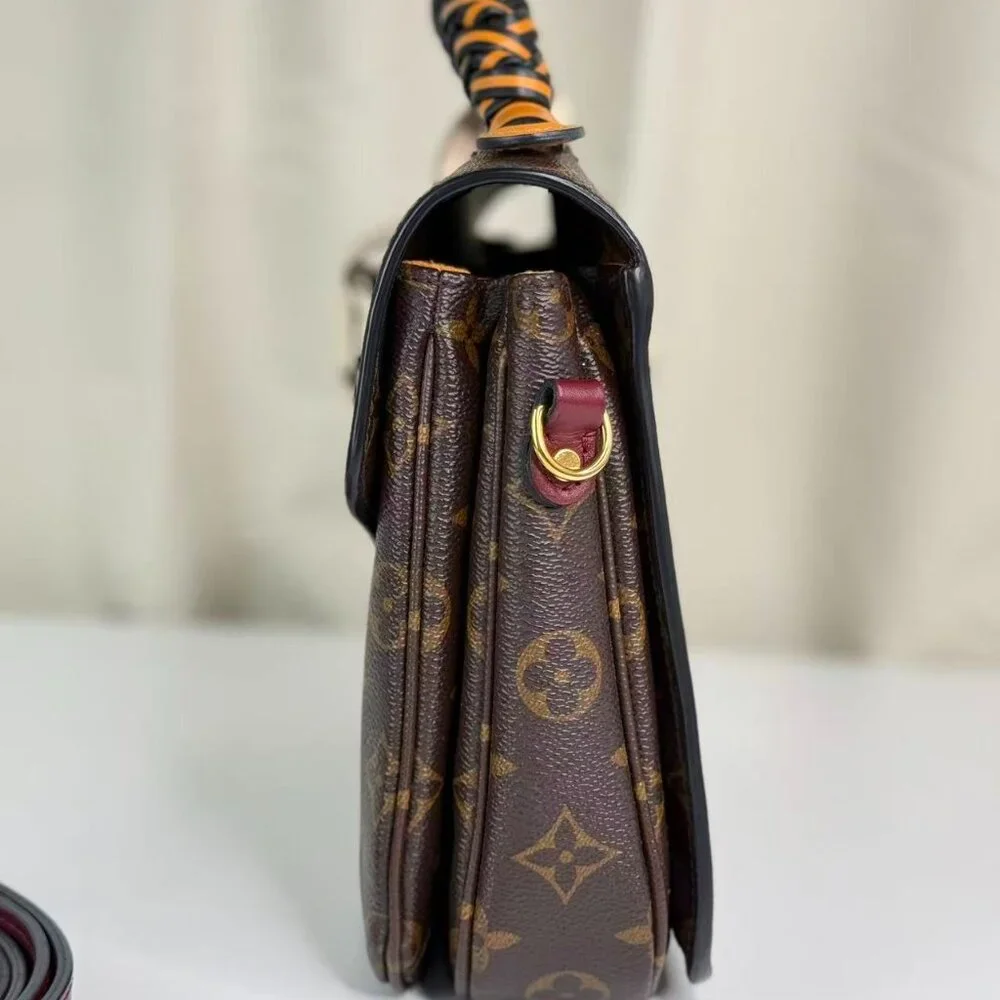 Louis Vuitton Monogram Canvas Metis Shoulder Bag Crossbody with Purple Strap - Picture 3 of 11